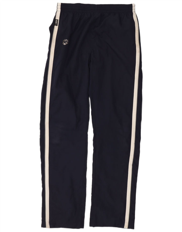 Arena Mens Tracksuit Trousers Medium Navy Blue Colourblock Polyester