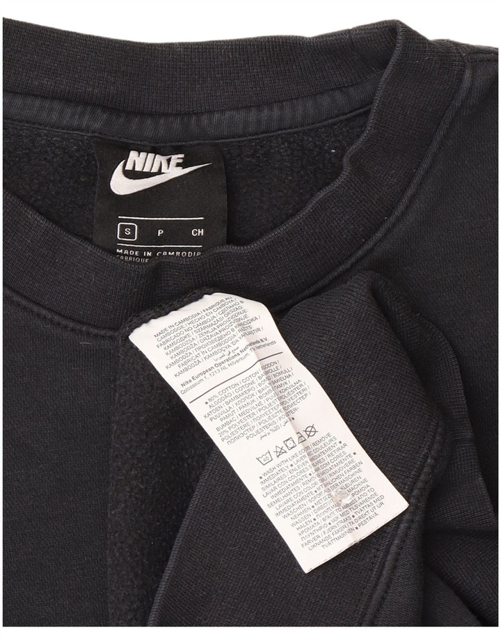 Nike Mens Sweatshirt Jumper Small Black Cotton
