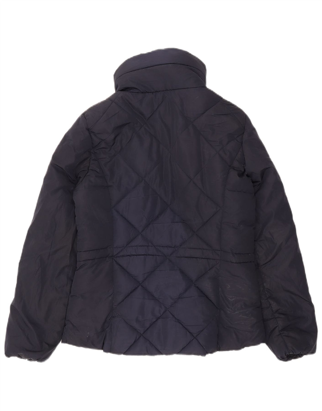 Marks & Spencer Womens Quilted Padded Jacket UK 10 Small Navy Blue