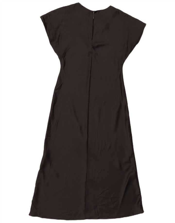 Zara Womens Maxi Dress UK 12 Medium Black Polyester