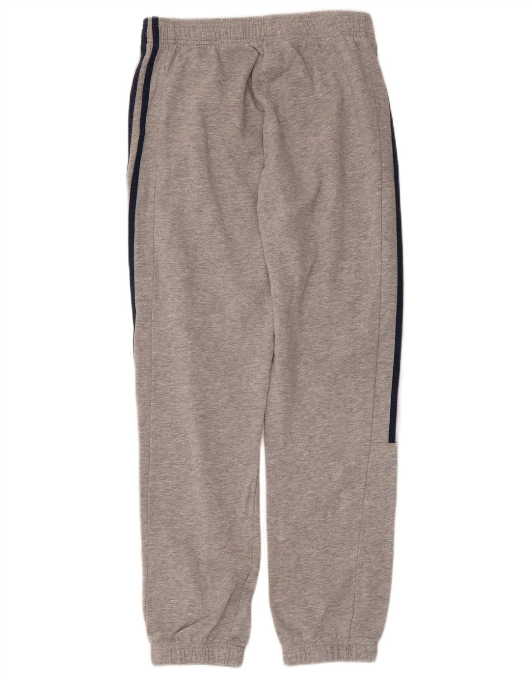 ADIDAS Boys Tracksuit Trousers Joggers 13-14 Years  Grey Flecked Cotton