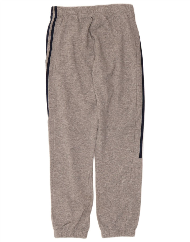 ADIDAS Boys Tracksuit Trousers Joggers 13-14 Years  Grey Flecked Cotton