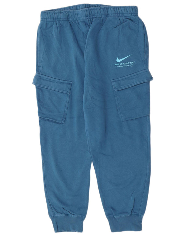 Nike Mens Graphic Cargo Tracksuit Trousers Joggers XL  Blue Cotton