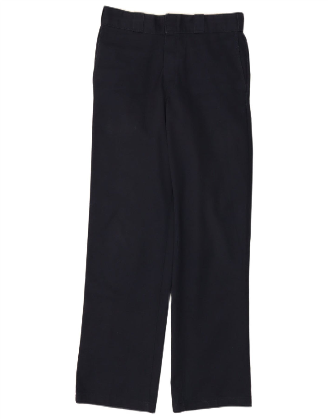 DICKIES Mens Straight Chino Trousers W30 L32 Navy Blue Polyester