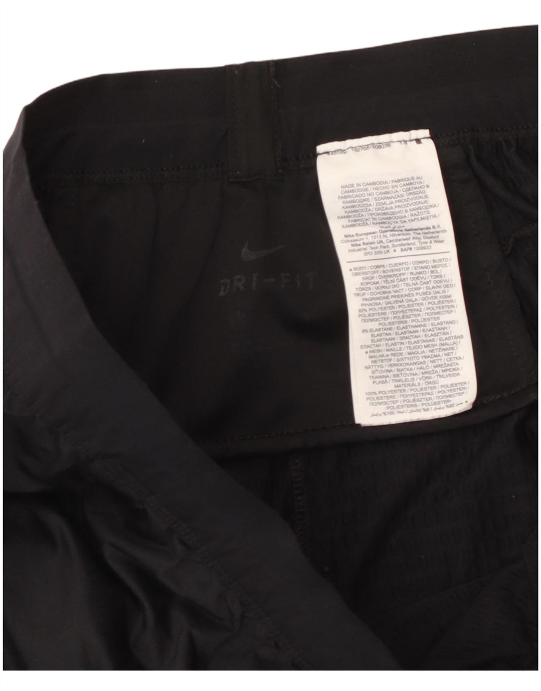 NIKE Mens Dri Fit Tracksuit Trousers Large Black Polyester