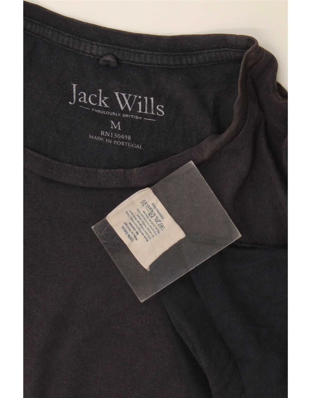 Jack Wills Mens T-Shirt Top Medium Navy Blue Cotton