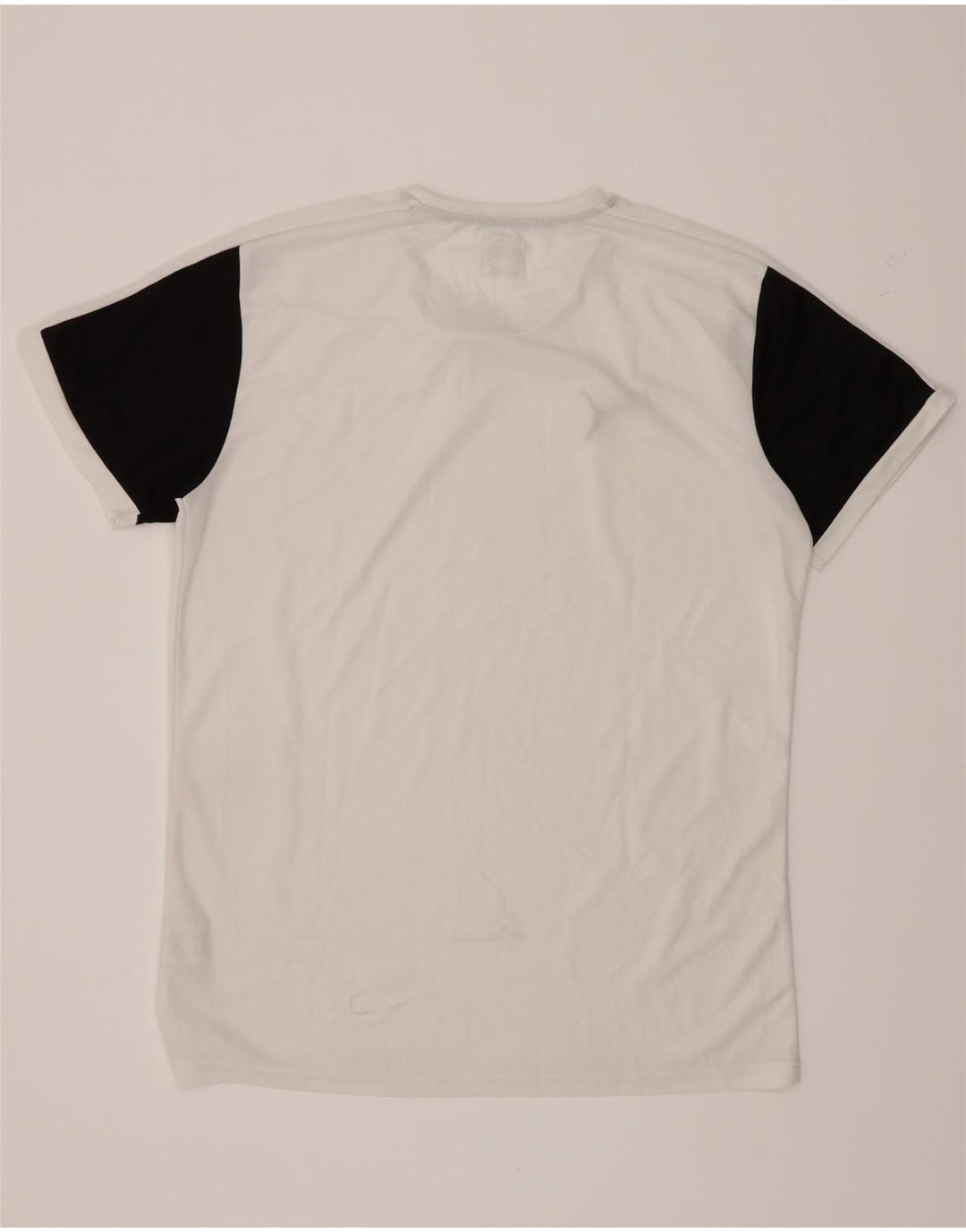 Puma Mens T-Shirt Top Large White Colourblock Polyester