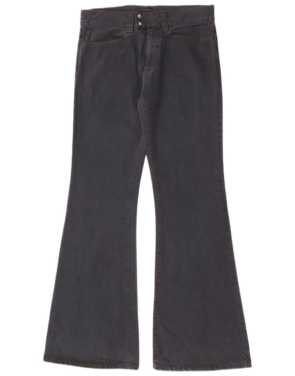 Energie Womens Flared Jeans  W33 L35 Navy Blue Cotton