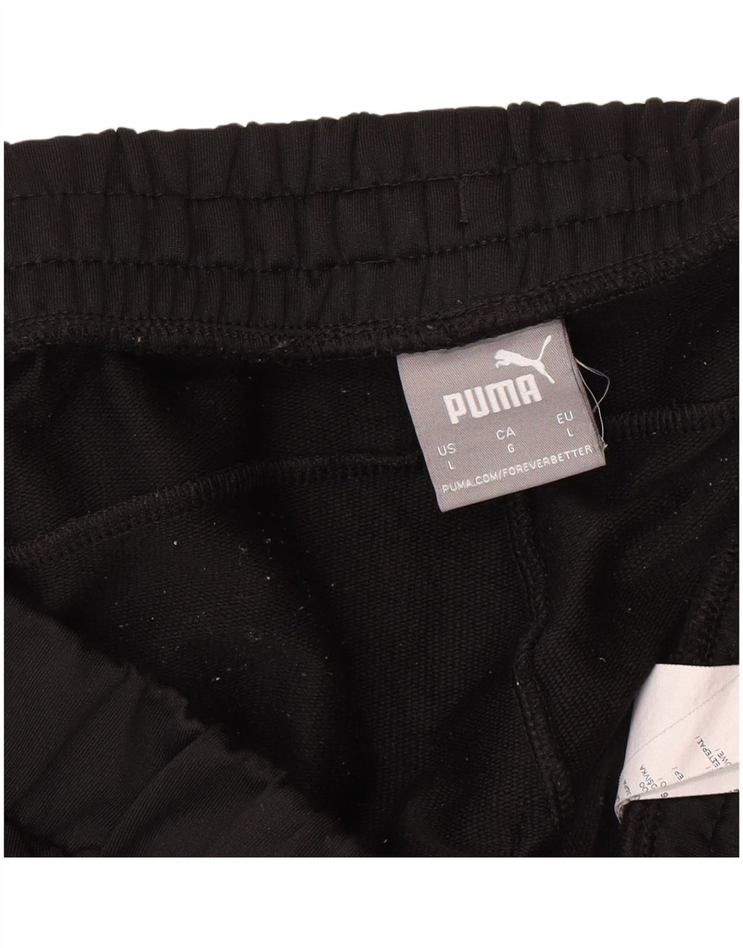 Puma Mens Tracksuit Trousers Joggers Large Black Polyester Sports