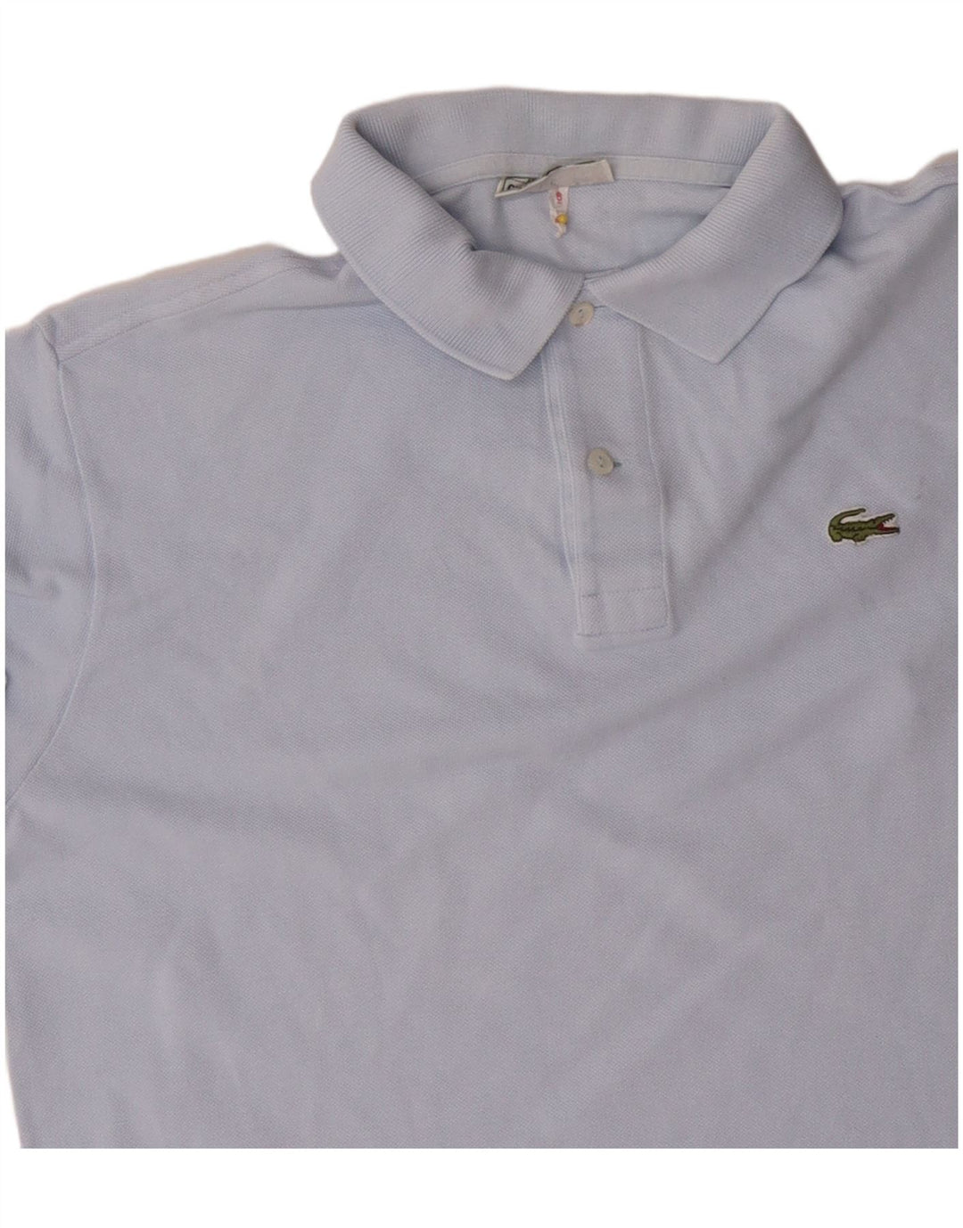 Lacoste Mens Polo Shirt Size 6 XL Blue Cotton