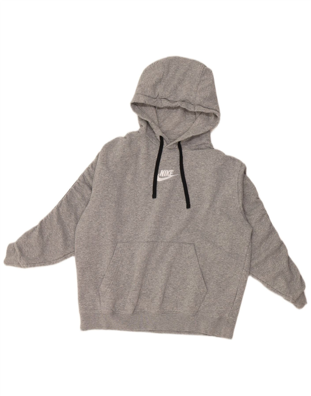 NIKE Womens Graphic Full Tracksuit UK 14 Medium  Grey Colourblock Cotton