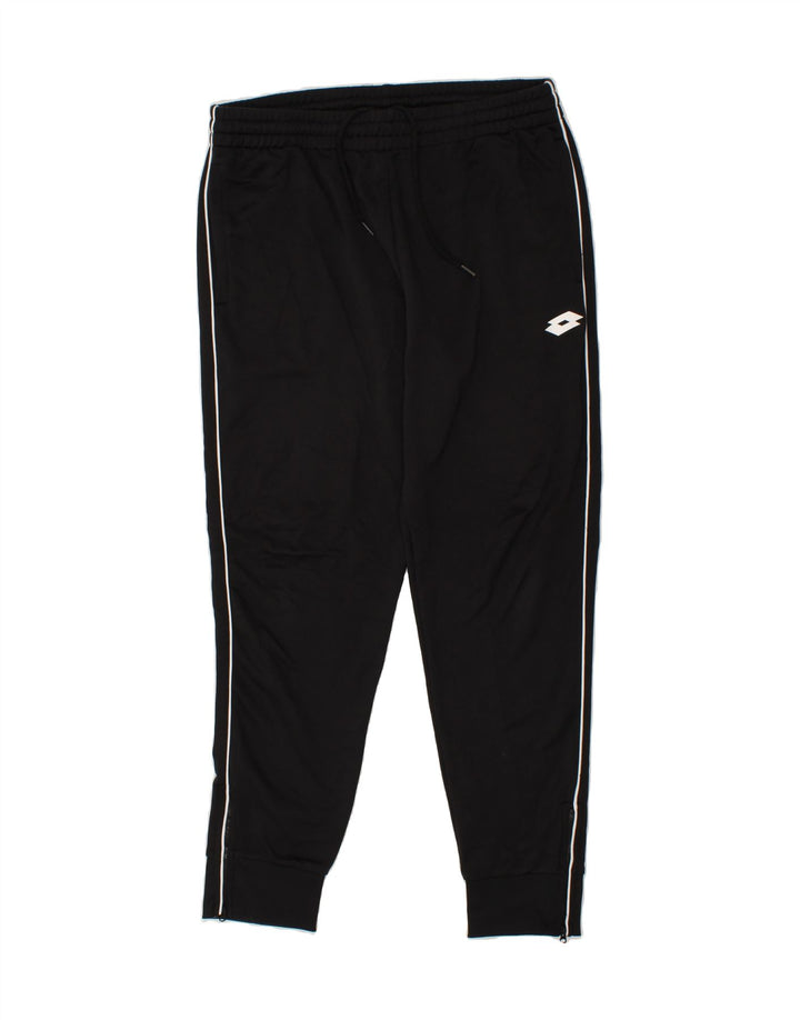 LOTTO Mens Tracksuit Trousers Joggers XL  Black Polyester Vintage Lotto and Second-Hand Lotto from Messina Hembry 