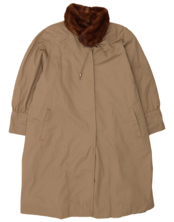 CONBIPEL Womens Oversized Overcoat IT 42 Medium Brown Polyester