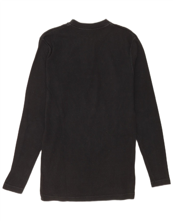 Wrangler Mens Top Long Sleeve Large Black Cotton