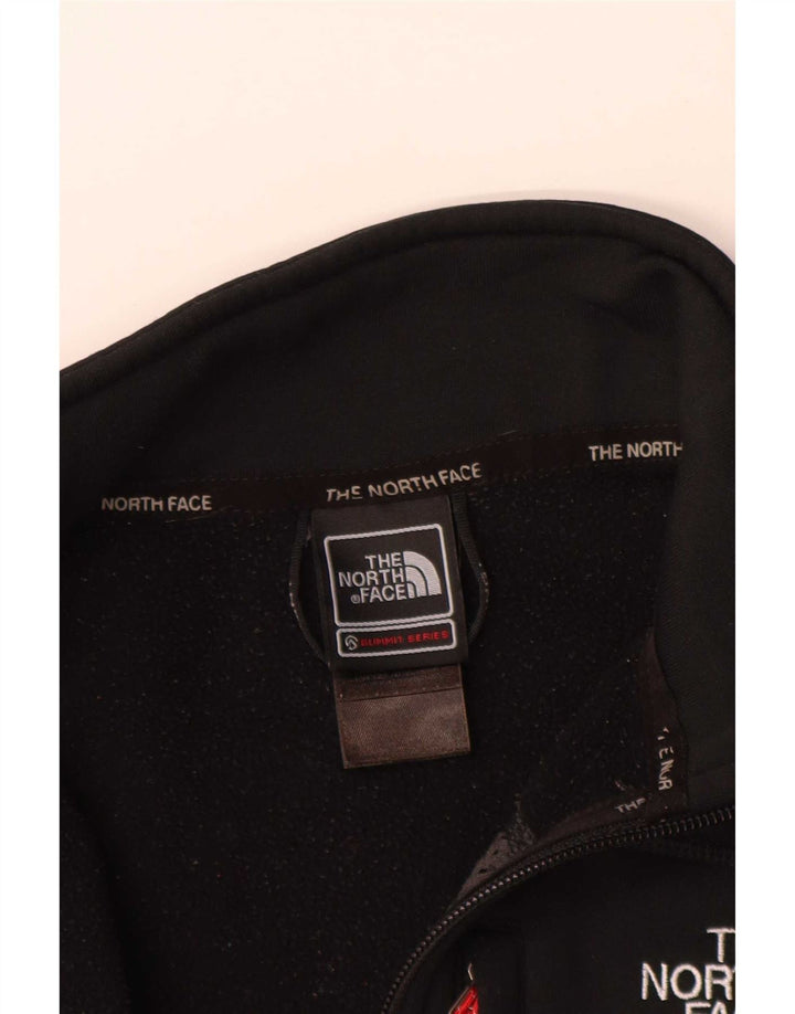 The North Face Mens Zip Neck Sweatshirt Jumper Small Black Polyester