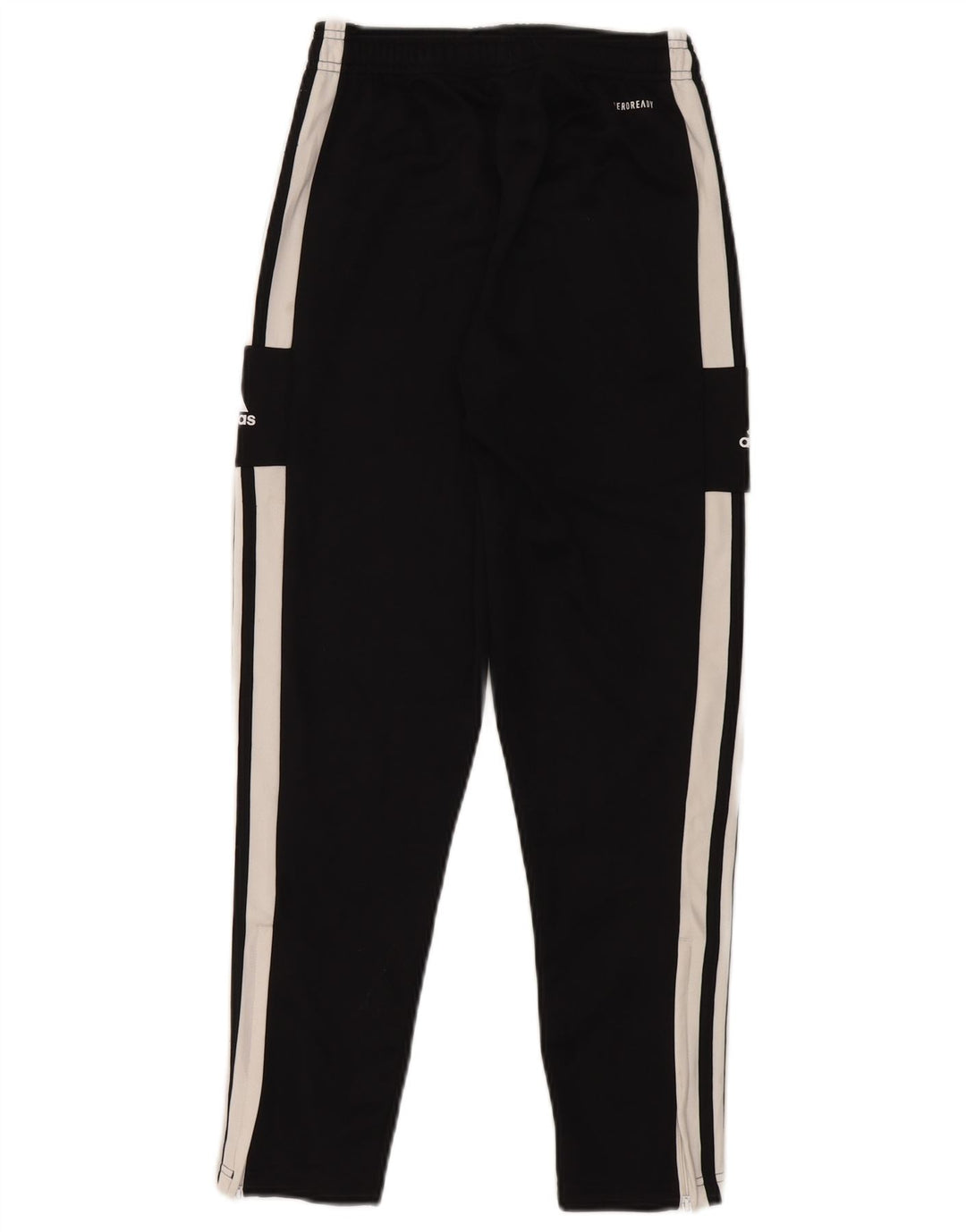 ADIDAS Boys Primegreen Tracksuit Trousers 11-12 Years  Black Colourblock