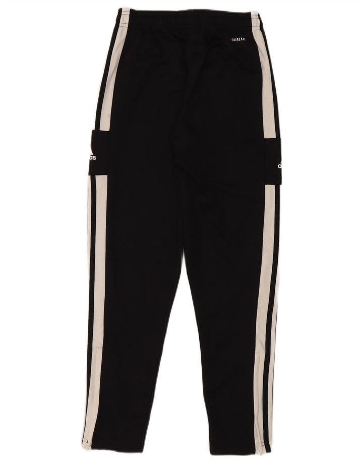 ADIDAS Boys Primegreen Tracksuit Trousers 11-12 Years  Black Colourblock