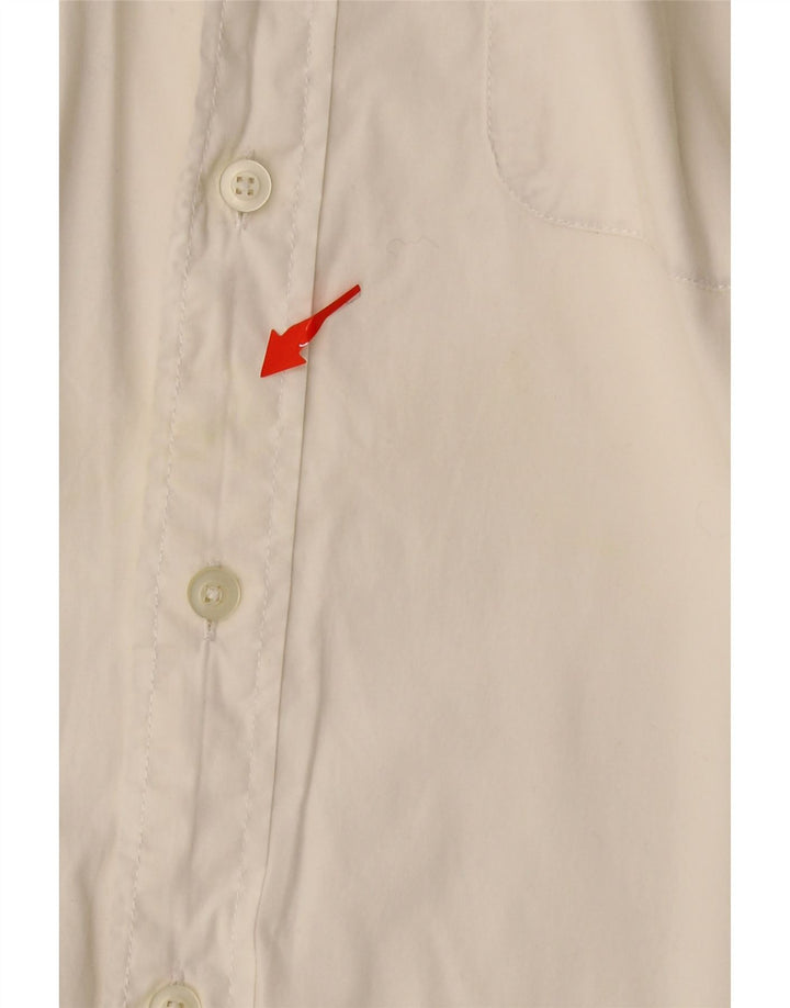 MARLBORO CLASSICS Mens Slim Fit Shirt XL White Cotton Vintage Marlboro Classics and Second-Hand Marlboro Classics from Messina Hembry 