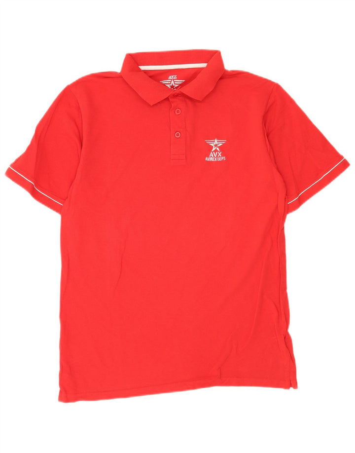 Avirex Mens Polo Shirt XL Red Cotton