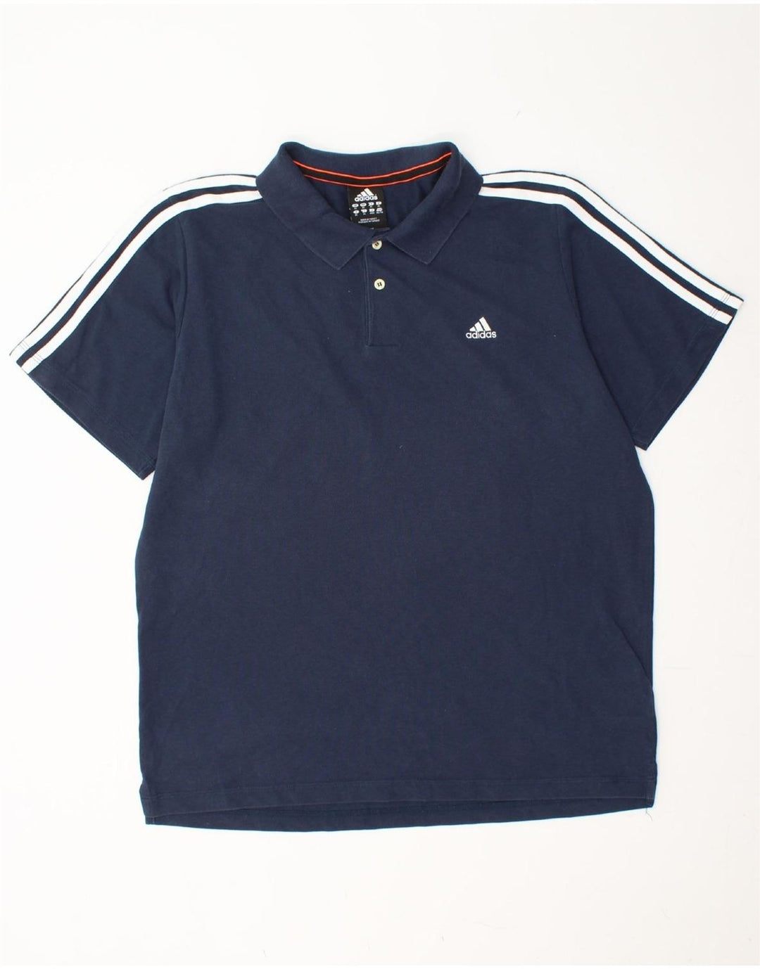 ADIDAS Mens Climalite Polo Shirt XL Navy Blue Cotton