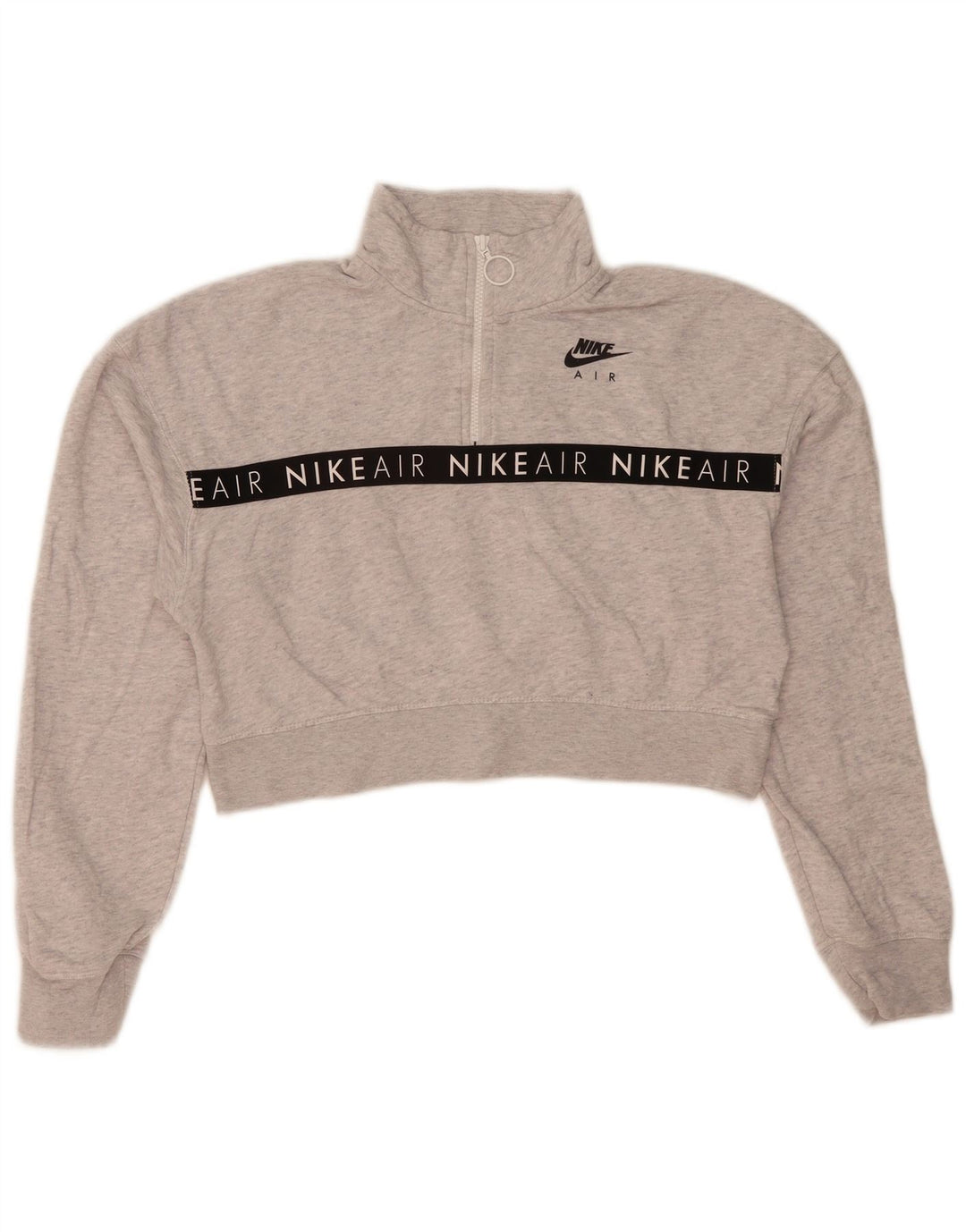 Nike Womens Nike Air Graphic Sweatshirt Jumper UK 14 Medium Grey