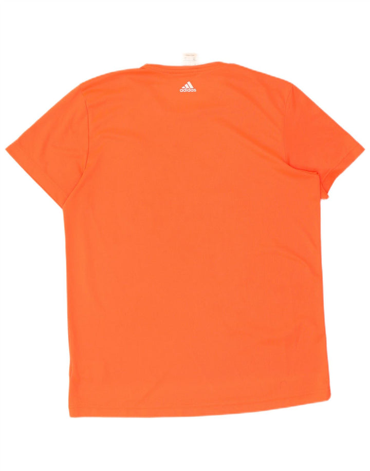 ADIDAS Mens Graphic Vest Top Large Orange Polyester