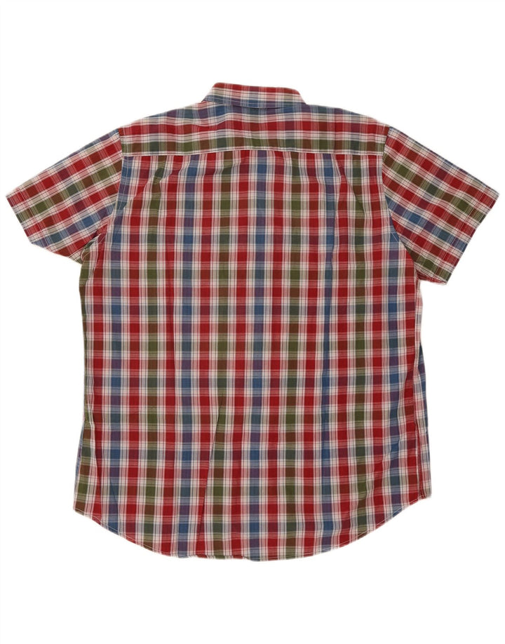 Carrera Mens Short Sleeve Regular Fit Shirt 2XL Multicoloured Check Cotton