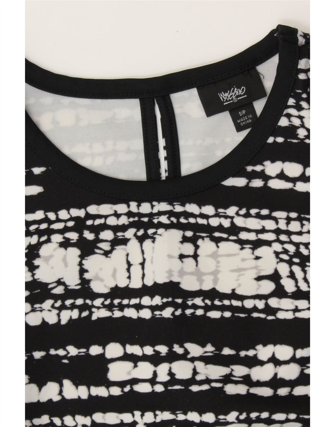 MOSSIMO Womens Sleeveless A-Line Dress UK 10 Small Black Flecked