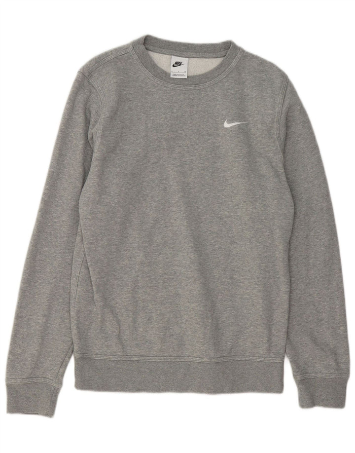 Nike Mens Sweatshirt Jumper Small Grey Flecked Cotton
