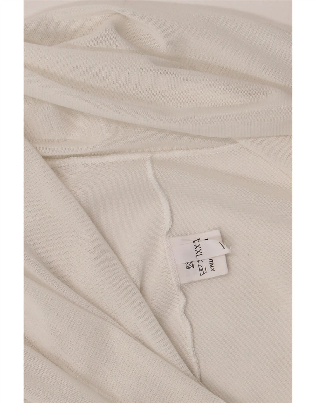 Vintage Womens Front Tie Crop Top UK 20 2XL White Viscose