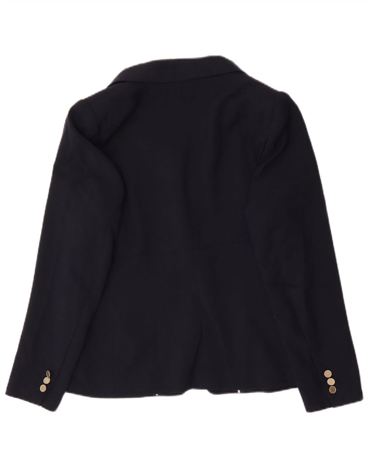 Marks & Spencer Womens Double Breasted Blazer Jacket UK 16 Large Navy Blue