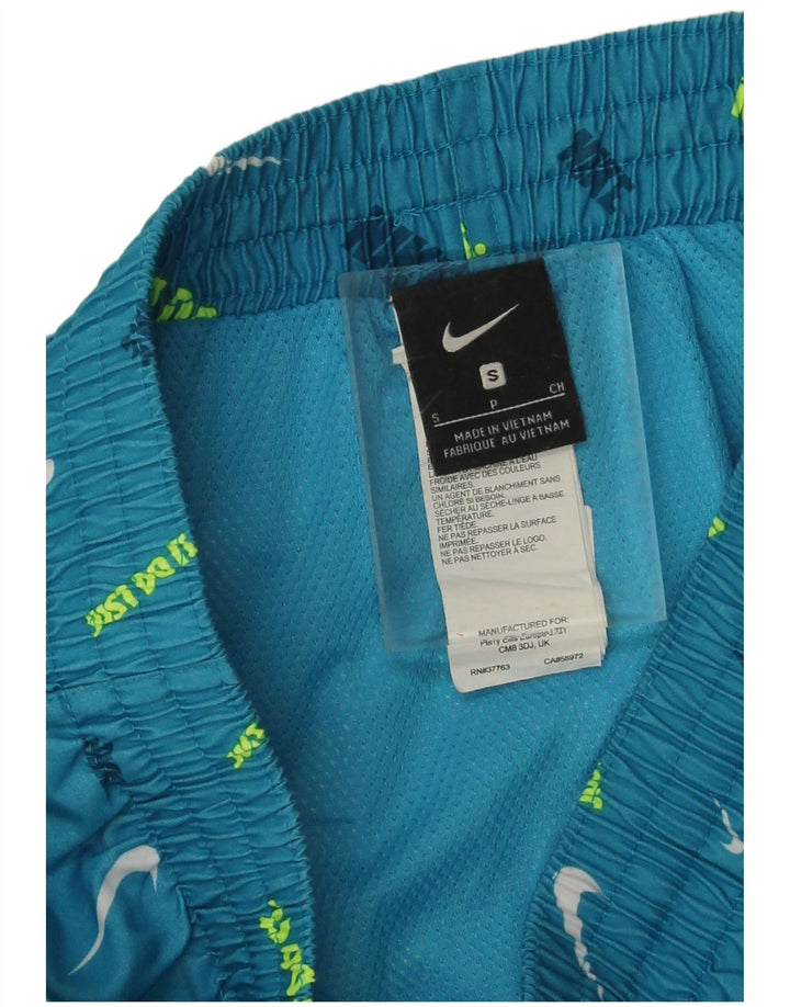 Nike Mens Graphic Sport Shorts Small  Blue Polyester