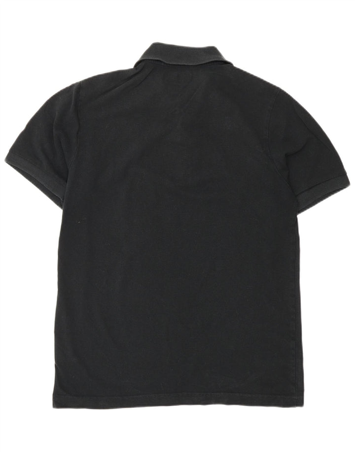 KAPPA Mens Polo Shirt Medium Black Cotton
