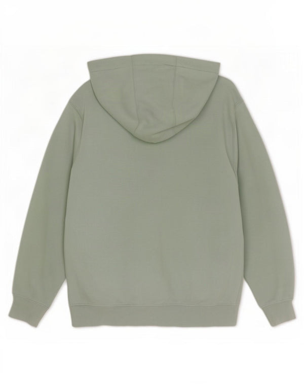 Nike Mens Hoodie Jumper Medium Green Cotton