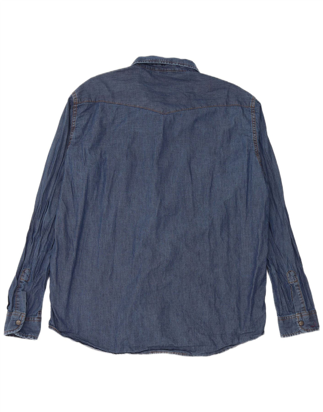 CARRERA Mens VERONA Denim Shirt 2XL Blue Cotton