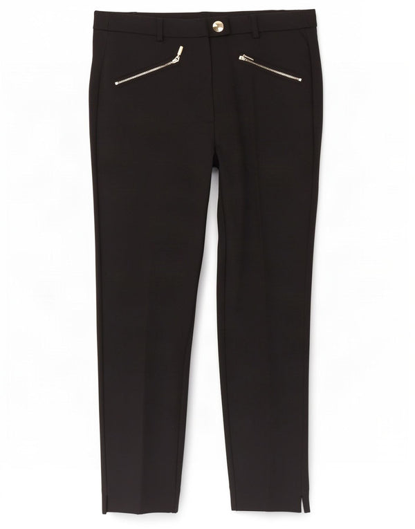 Marks & Spencer Womens Slim Casual Trousers UK 14 Large W34 L28 Black