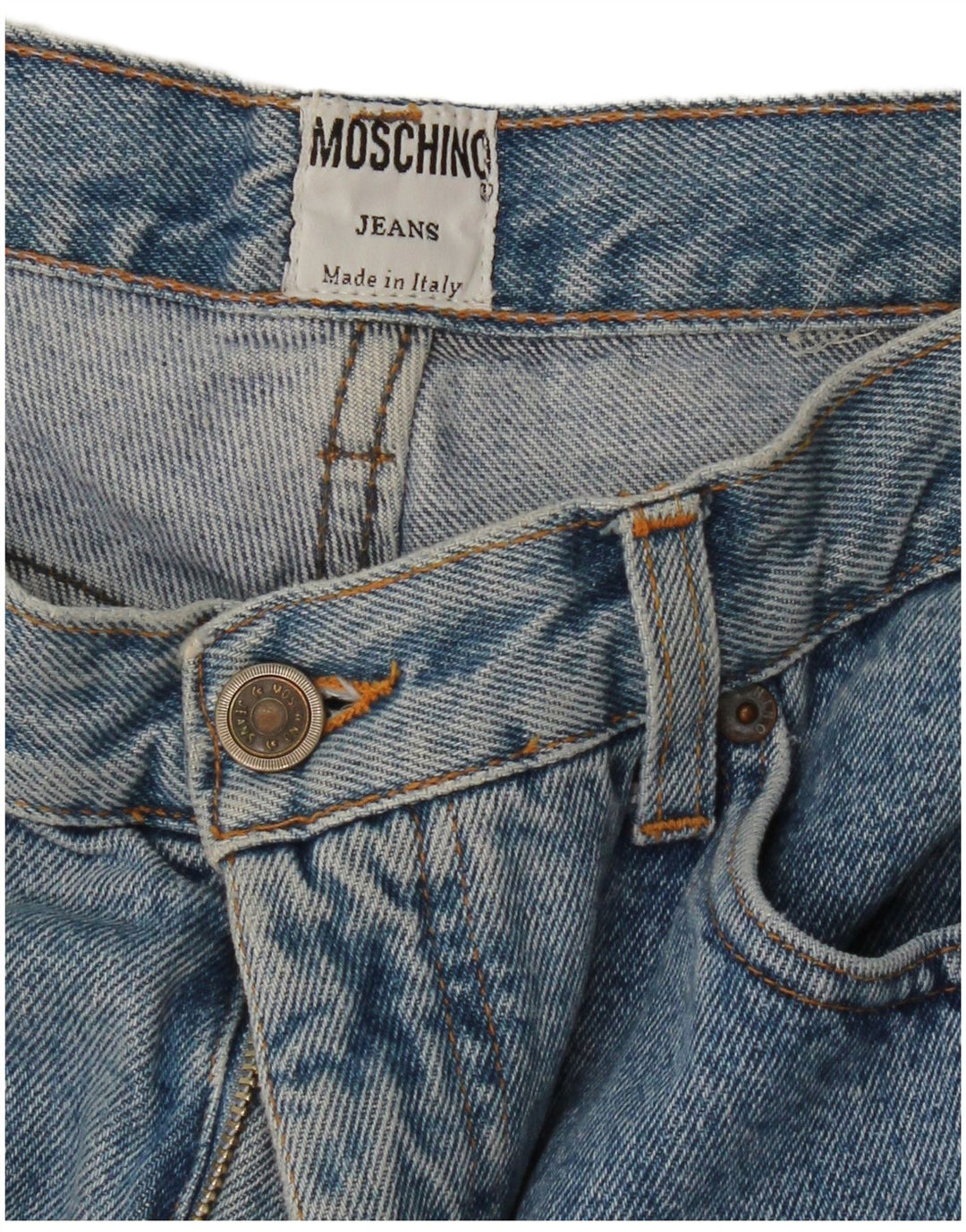 Moschino Womens Tapered Jeans W28 L30 Blue