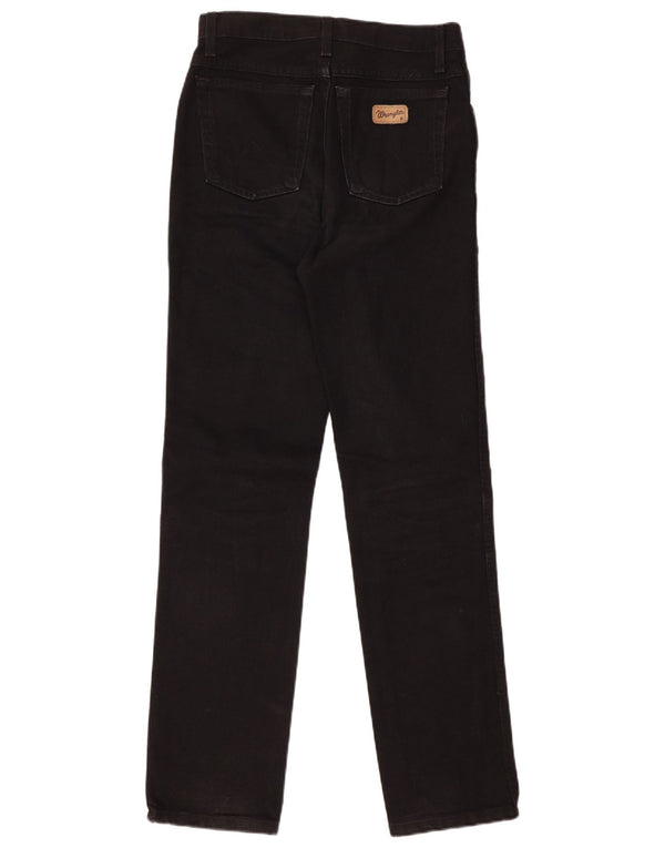 WRANGLER Mens Alabama Straight Jeans W30 L32 Black Cotton