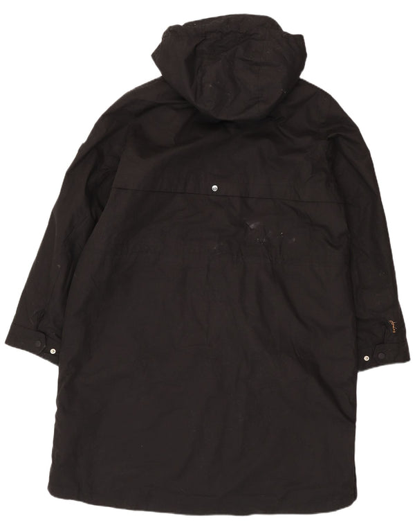 Joules Womens Hooded Parka Jacket UK 18 XL Black Polyester