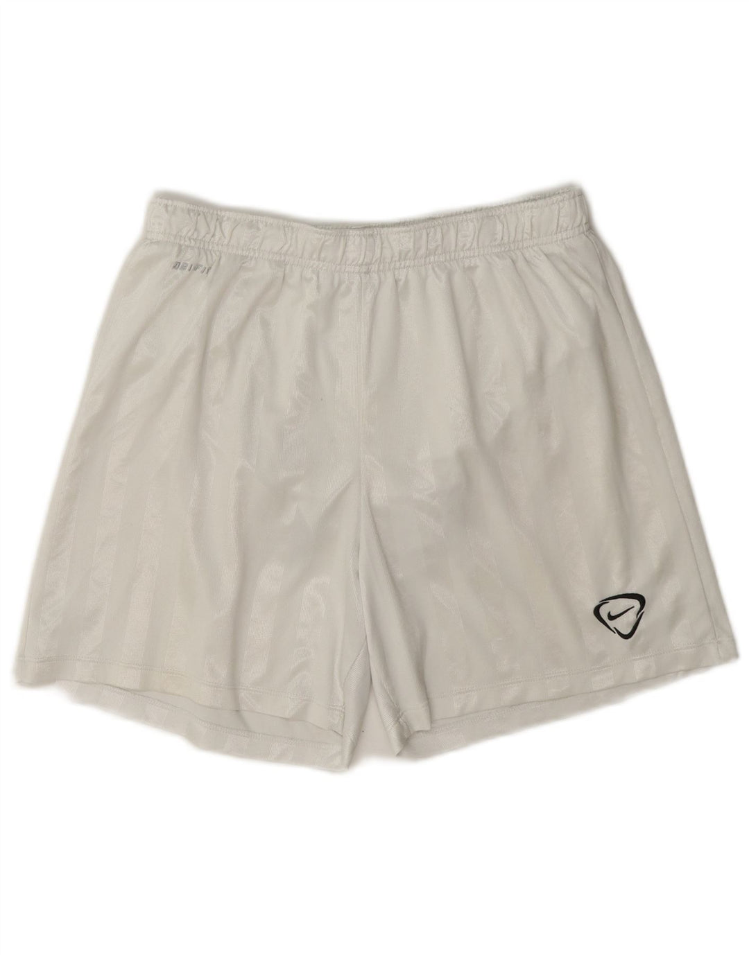 Nike Mens Dri Fit Regular Sport Shorts Medium White Striped Polyester