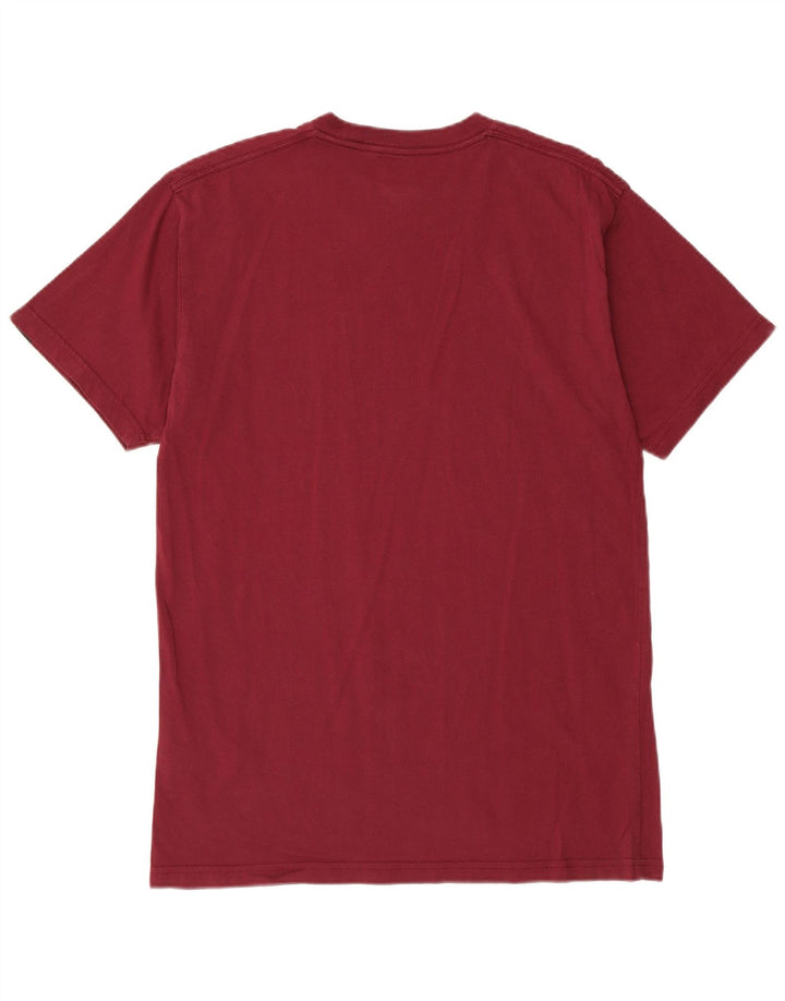 VANS Mens Classic Fit Graphic T-Shirt Top Medium Burgundy Cotton
