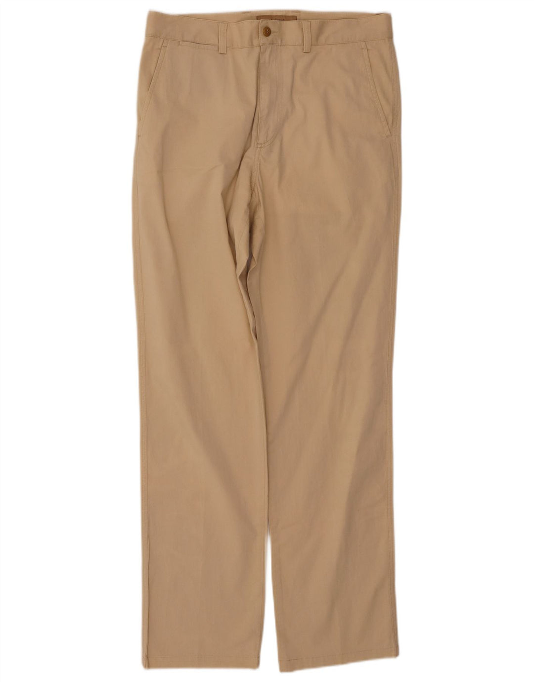 AVIREX Mens Straight Chino Trousers W32 L31 Beige Cotton
