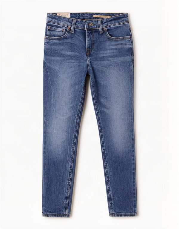 Polo Ralph Lauren Girls Super Skinny Jeans 7-8 Years W24 L23 Blue Cotton
