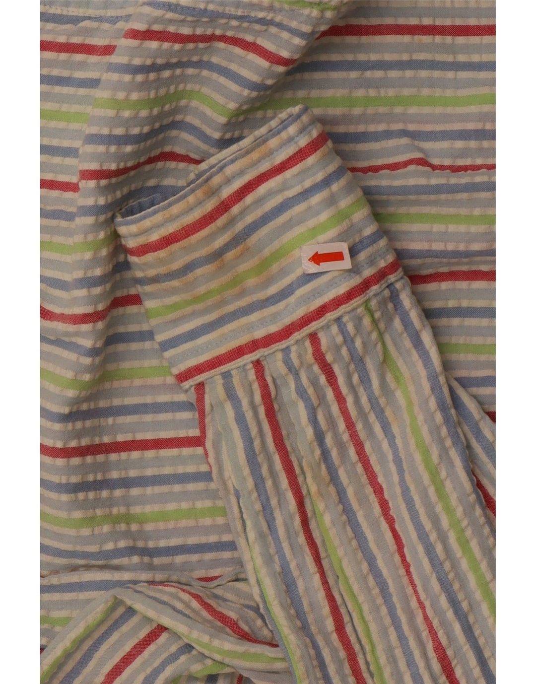 Boggi Mens Shirt XL Multicoloured Pinstripe Cotton