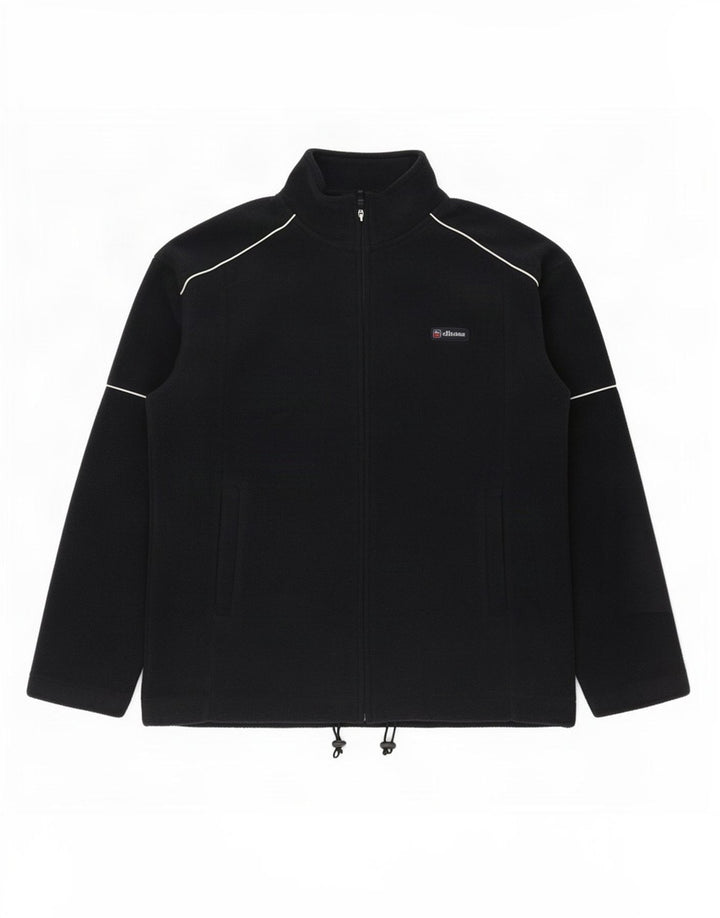 Ellesse Mens Fleece Jacket UK 38 Medium Navy Blue Polyester