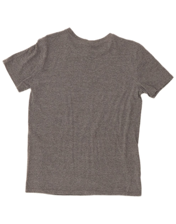 PUMA Boys Graphic T-Shirt Top 14-15 Years Large Grey Cotton