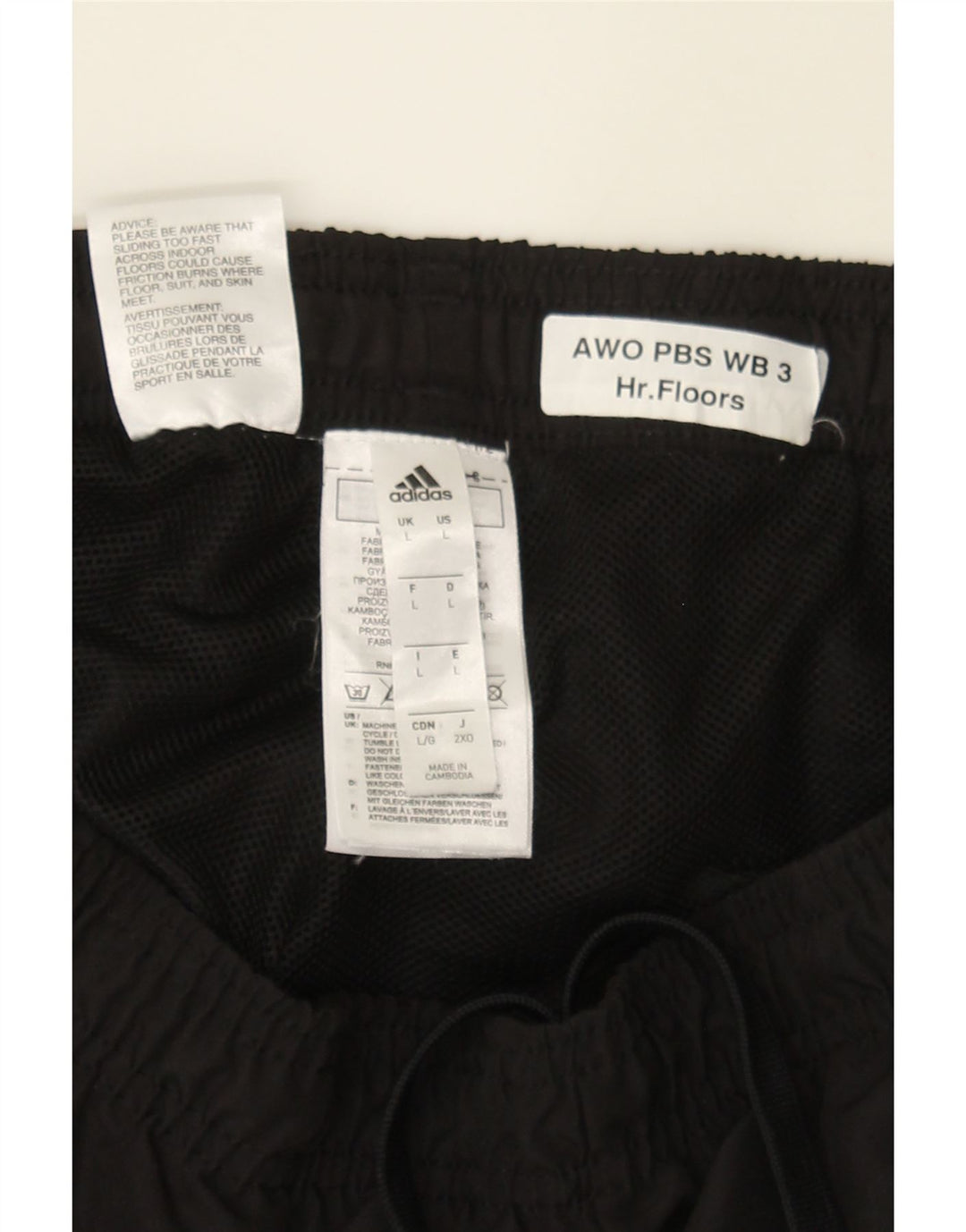 ADIDAS Mens Tracksuit Trousers Large  Black Polyester Vintage Adidas and Second-Hand Adidas from Messina Hembry 