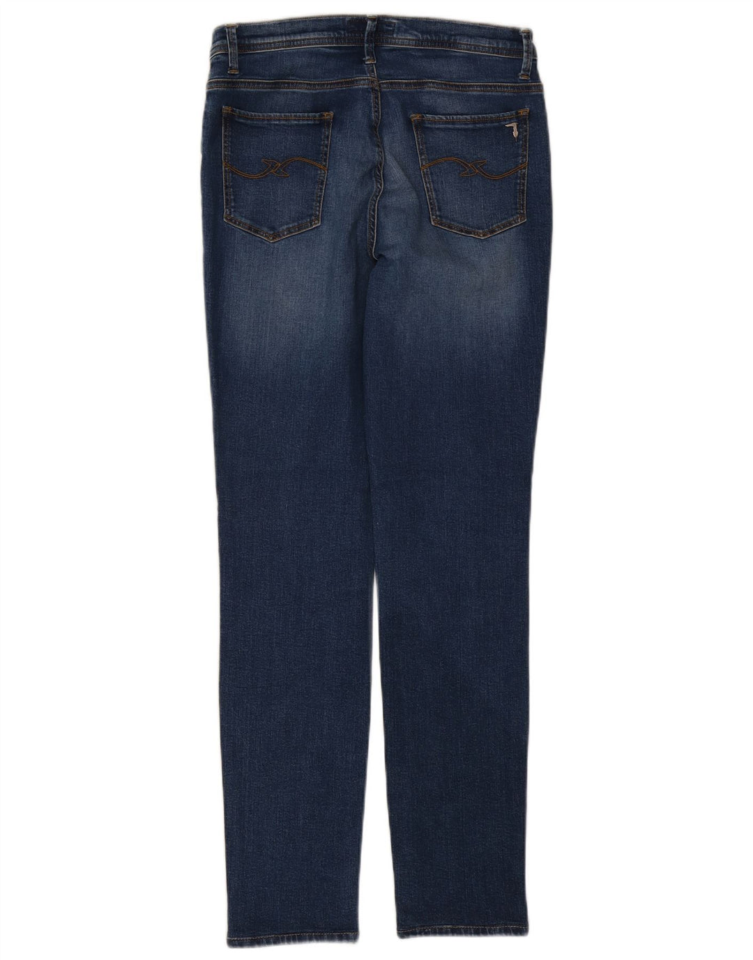 Trussardi Womens Slim Jeans W30 L30 Blue Cotton