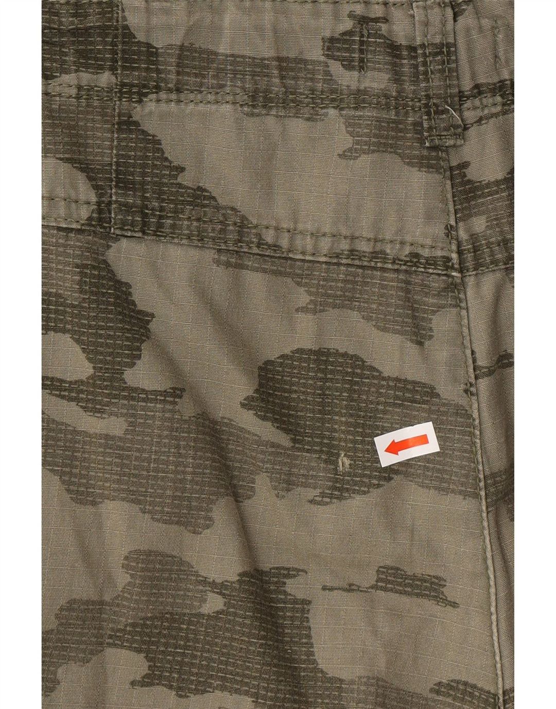BENETTON Boys Cargo Shorts 13-14 Years 3XL W30 Khaki Camouflage Cotton