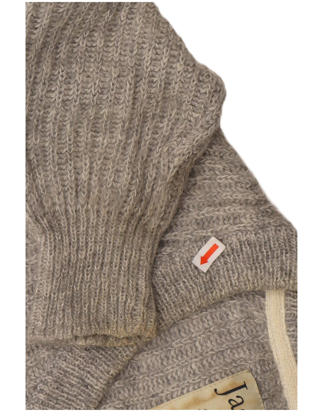 Jack Wills Womens V-Neck Jumper Sweater UK 8 Small  Grey Polyester